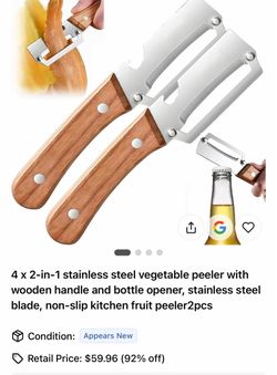 2-in-1 Stainless Steel Vegetable Peeler with Bottle Opener