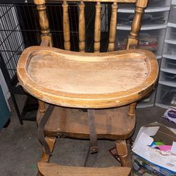 Free Vintage Wooden Highchair