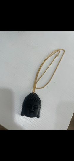 Black jade Buddha Gold