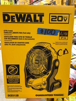 Dewalt 20v cordless fan