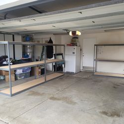 Garage Shelving 72 in W x 24 in D Industrial Boltless Rigid Shed Home Office Supply Racks Delivery Available 