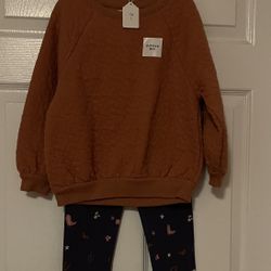 Brand New Quilted 2 Piece Set Outfit Size 5T Kids 