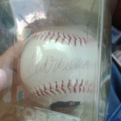 Ted Williams Autographed Baseball With COA