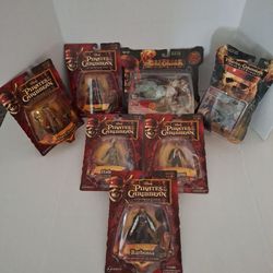 Disney Pirates Of The Caribbean Action Figures - New