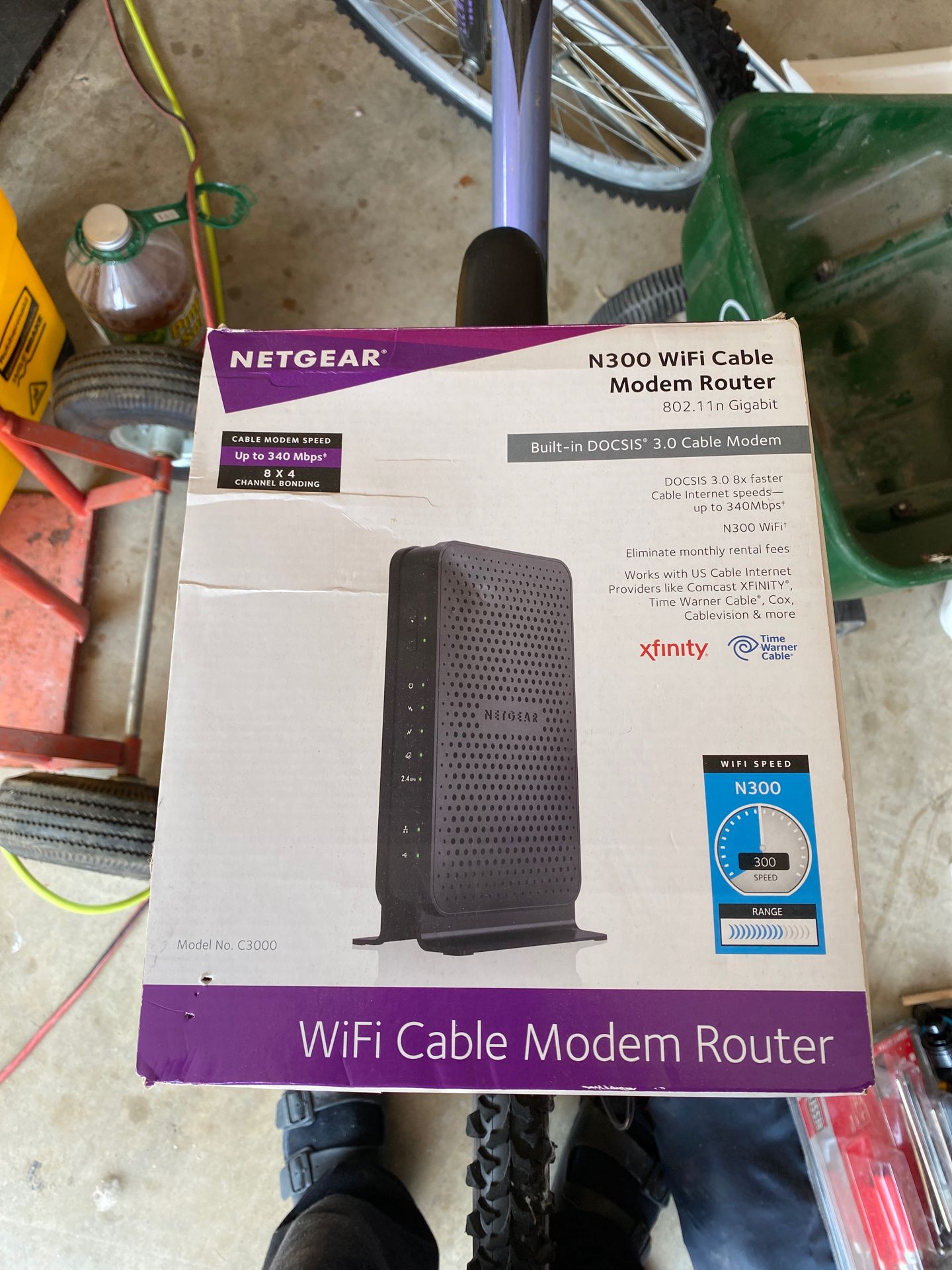 Cable modem router. Works with most dsl service providers.