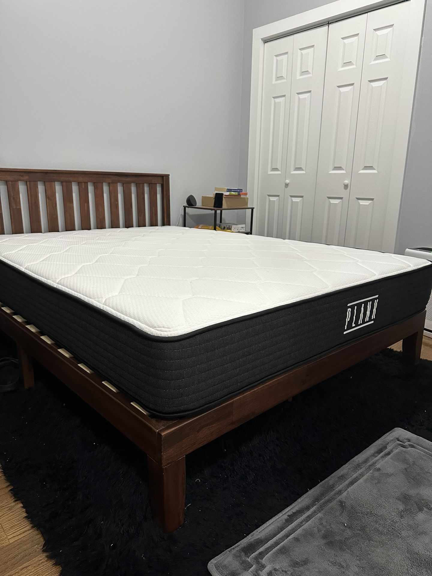 Plank Mattress + Queen Bed frame