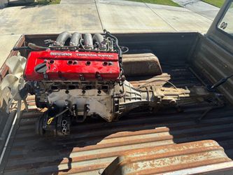 Nissan KA24DE engine and 5 speed Transmission