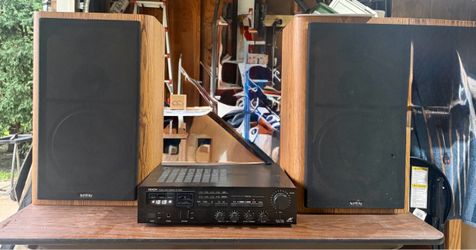 Classic Analog Stereo System – Denon DRA-35V Receiver + Infinity RS 5000 Speakers