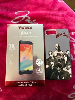 iPhone 8 Plus West Coast Case & Screen Protector Bundle
