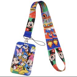 Disney - Micky and Friends - Lanyard Keychain Cardholder USB Holder