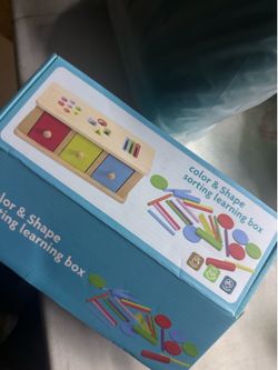 Wooden Colored Educational Motor Skills Toy For Kids