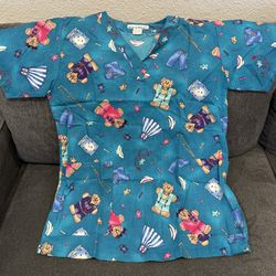 Printed(Pediatrics) Scrub Top- Size Small