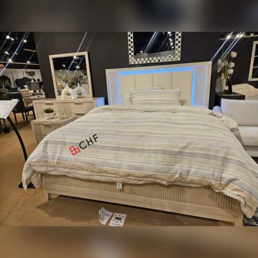 LED Queen / Eastern King Size Bed Frame ( Mattress Sold Separately )