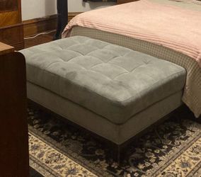 Blue ottoman