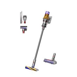 Dyson V12 Detect Slim™ vacuum Our lightest intelligent cordless vacuum​ • 150 Air Watts suction  • 60min run time*  • Hair de-tangling  • Illuminates
