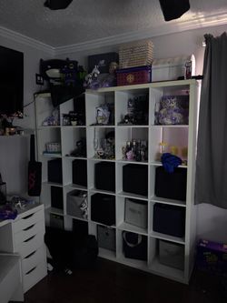 white 5x5 ikea cube organizers