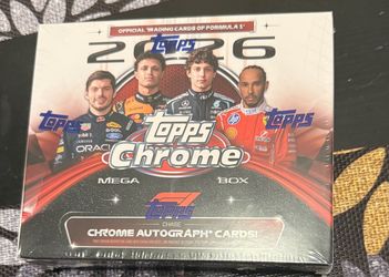 2026 topps chrome f1 mega box