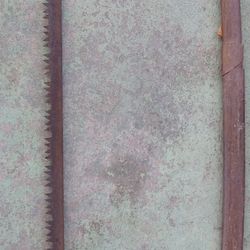 Old Vintage Metal Hand Saw Bow Saw