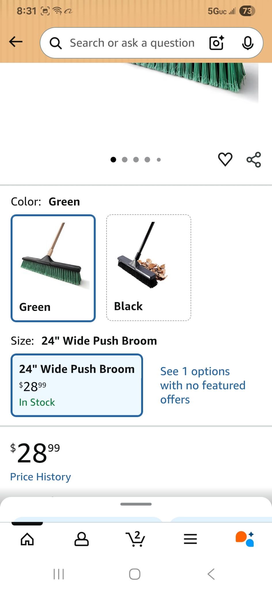 Wide Push Broom
