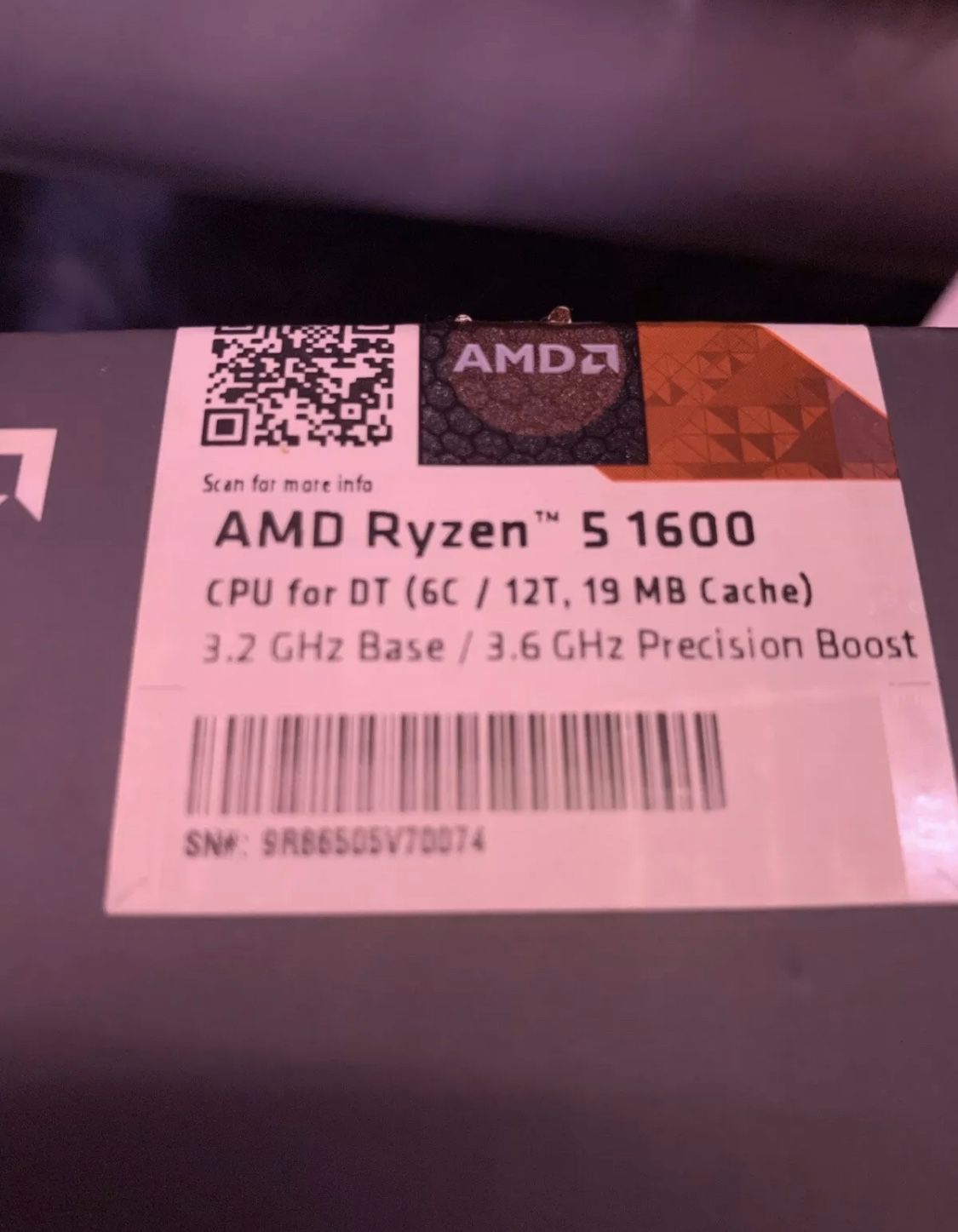 AMD YD1600BBAEBOX Ryzen 5 1600 32GHz 6 Core AM4 Processor with Wraith Spire...