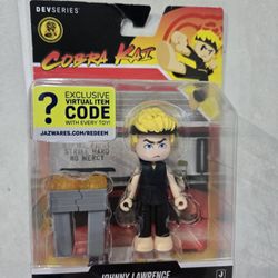 Johnny Lawrence Cobra Kai Figure – Jazwares DevSeries with Virtual Item Code