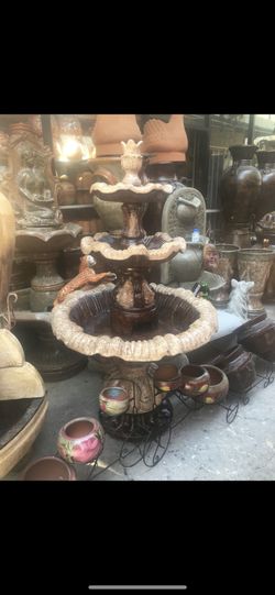 Cement water fountain