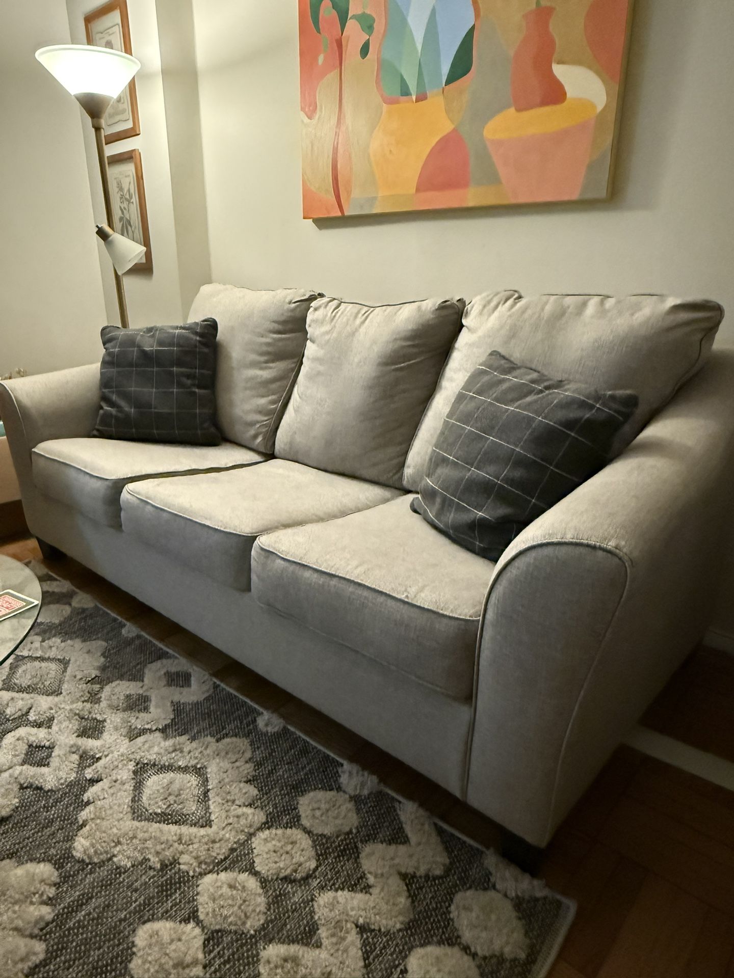 Living Spaces Modern 92” Sofa