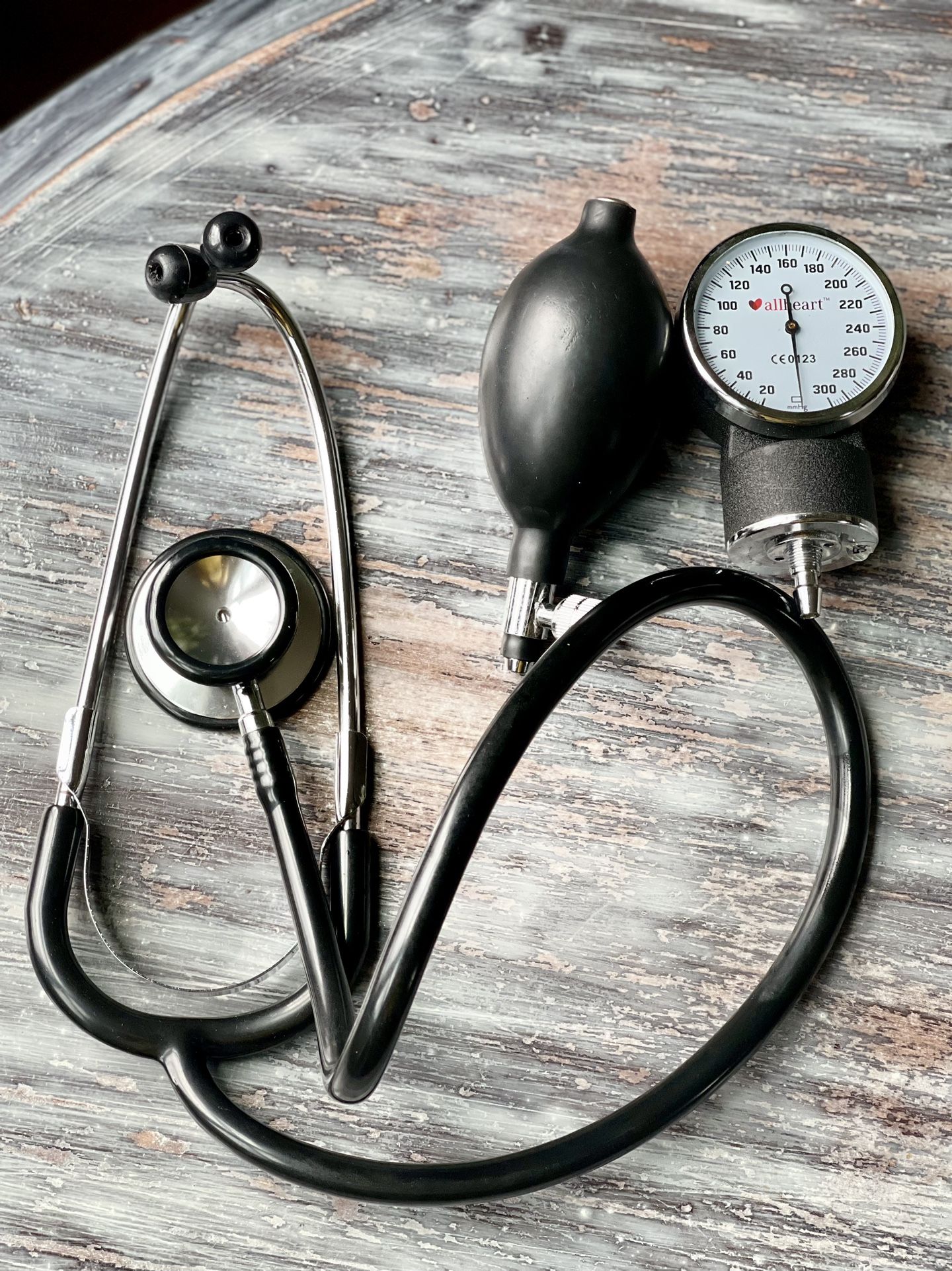 Stethoscope And Replacement Pieces For Blood Pressure Cuff