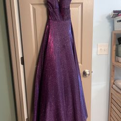 Purple glitter dress
