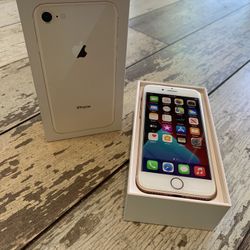 iPhone 8 W/box, Charger And Headphones