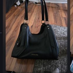 New Michael Kors Black Leather Purse