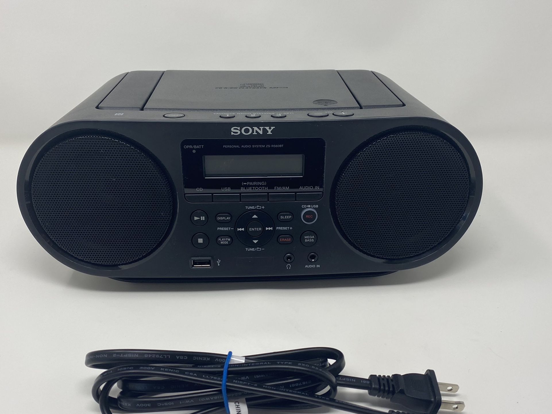 Sony Bluetooth Portable Cd Player Stereo Sound System Bundle/Digital Tuner AM/FM Radio Cd Player Mega Bass Reflex Stereo Sound System