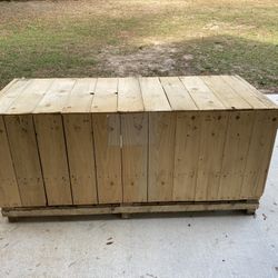 Large Wood Shipping Crate Box Container Pallet 