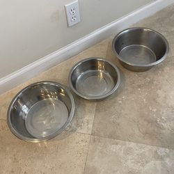 3 Big Bowls For Per - LIKE NEW - ALL FOR $5
