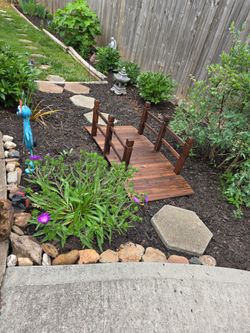 New 5ft Long outdoor bridge for garden, creek, pond or dry creek etc ready to use immediately.