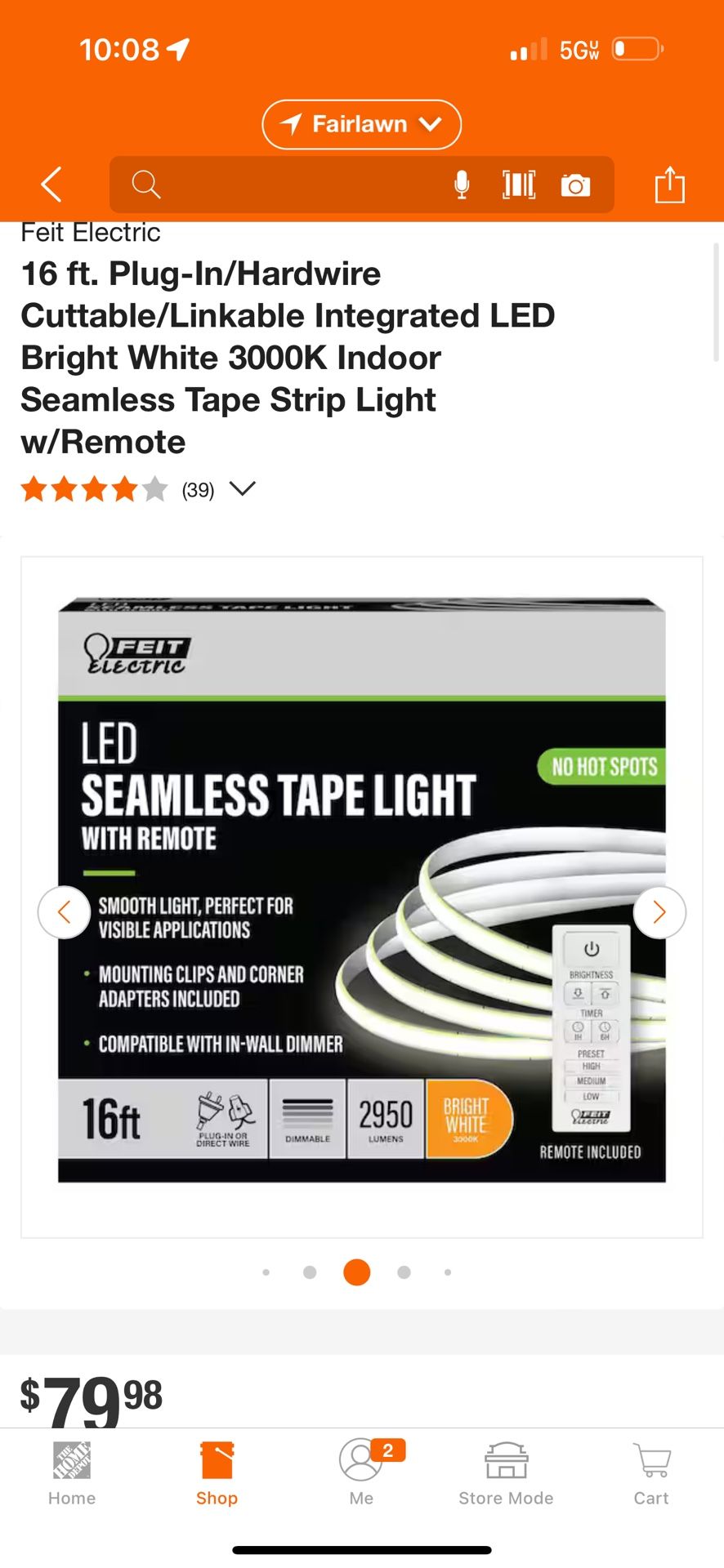 LED Seamless Tape Lights (READ DESCRIPTION)