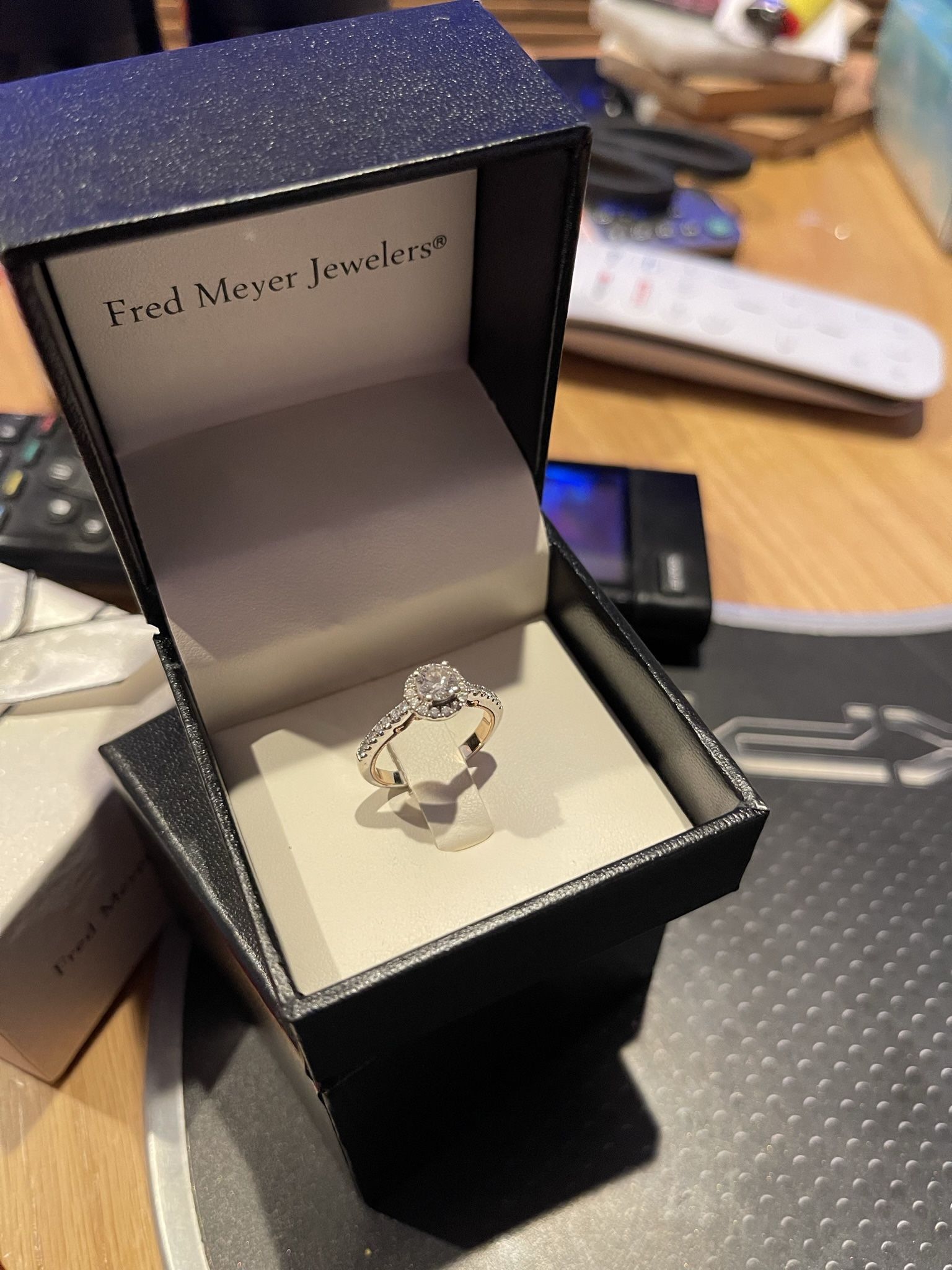 Brand New Never WornBeautiful Diamond Engagement And Bride And Grooms Ring Set