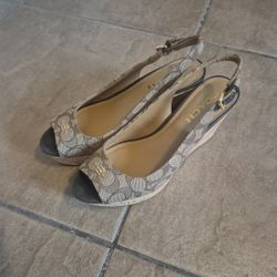 Coach Ferry Platform Wedge Sandals
