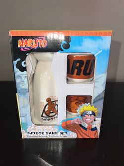 Naruto 3-Piece Sake Set Vintage 2002, New