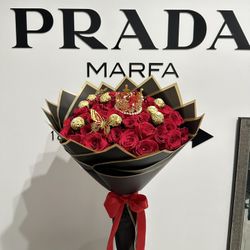 Valentines Day Flower Bouquet / Ramo Buchón / Rose Bouquet / Valentines Day Gift