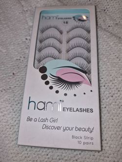 Hami Eyelashes Black Strip 10 Pairs #18