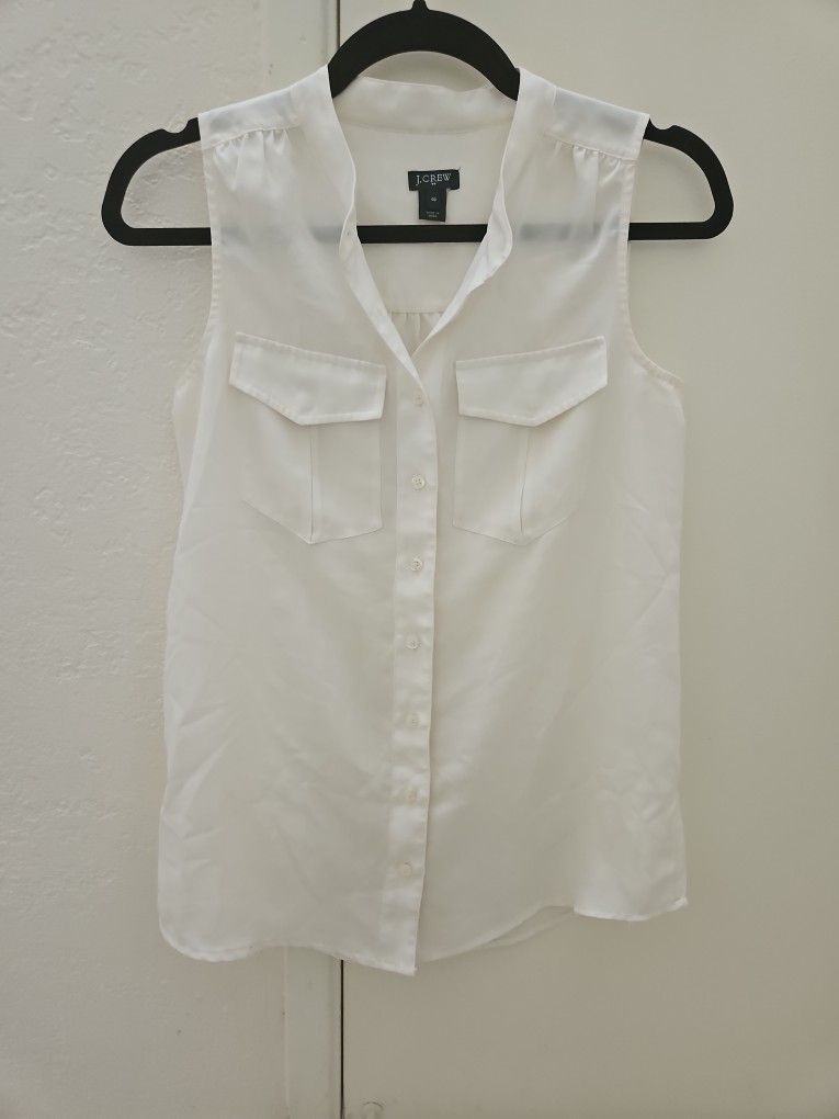 J. Crew Tank Button Shirt