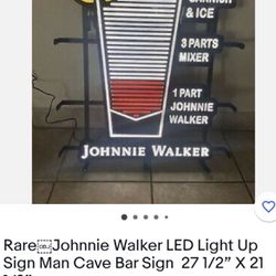 Johnnie Walker LED sign 