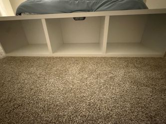White Storage with Cubby Shelves