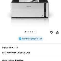 Epson Tatto Stencil Printer 
