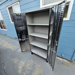 Classics UltraHD Rolling Storage Cabinet (36" W x 18" D x 72" H), good condition,  no key