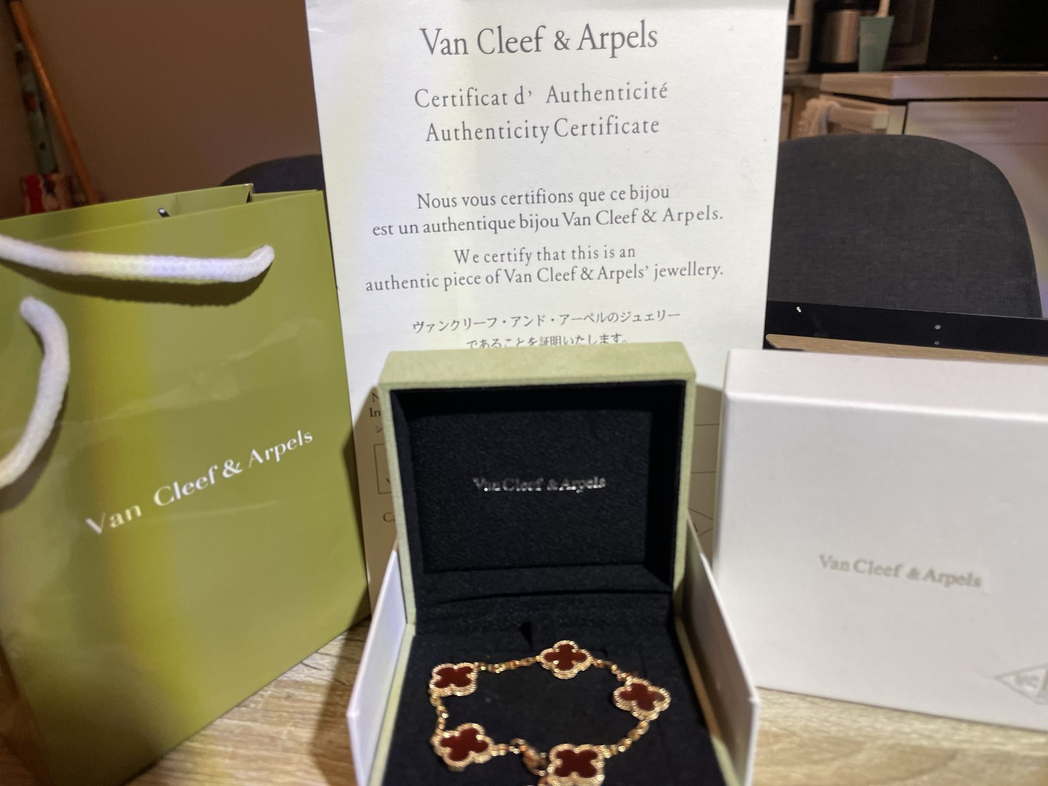 Van Cleef Carnelian Braclet