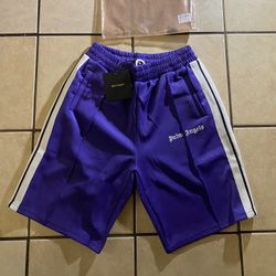 Palm Angels Track Shorts Purple