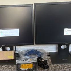 Dell monitors with webcam,HDMI and Ethernet cord