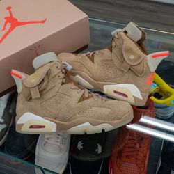 Nike Air Jordan 6 Retro Travis Scott British Khaki - Size 9 Brand New